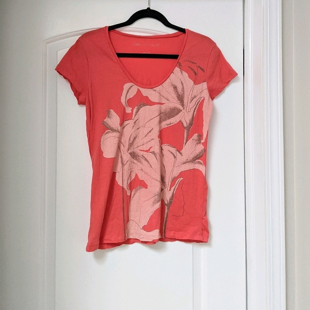 Calvin Klein Jeans Salmon Pink Loose Fit Shirt